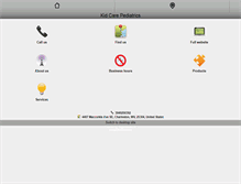 Tablet Screenshot of kidcarepediatricswv.com
